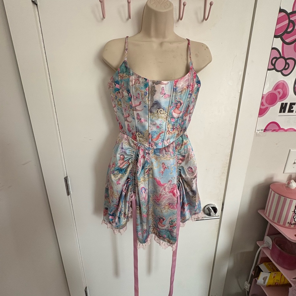 Sugar Thrillz Multicolor Satin Dress